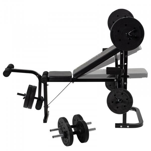 Banc de musculation Duke Fitness incl. rack, barre et poids – Image 2
