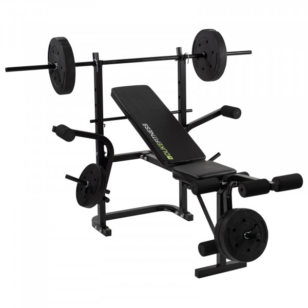 Banc de musculation Duke Fitness incl. rack, barre et poids – Image 3