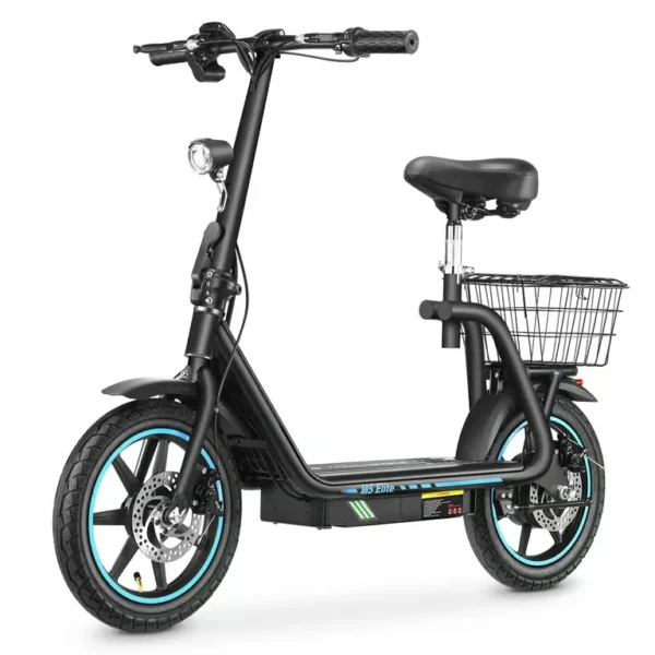 Honey Whale - Trottinette Électrique Honey Whale M5Elite - Moteur 500W Batterie 48V13AH Autonomie 45KM Freins à Disque - Noir