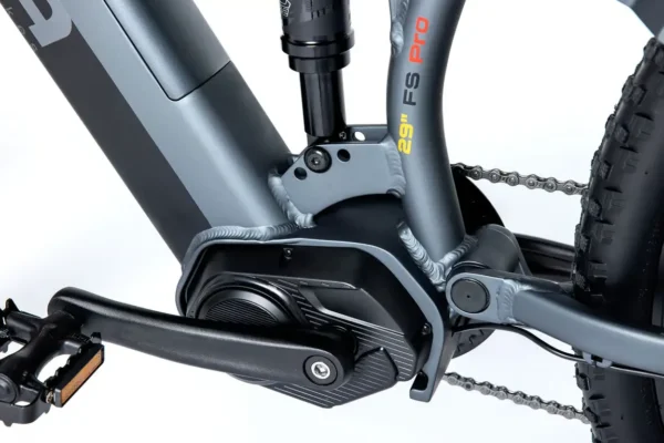 Momabikes - VTT Electrique, EMTB-29" PRO Moteur Central, Full Suspension, SHIMANO ALTUS 8 Vitesses & Freins a disque Hydraulique, Bat. Ion Lithium 48V 13Ah – Image 3