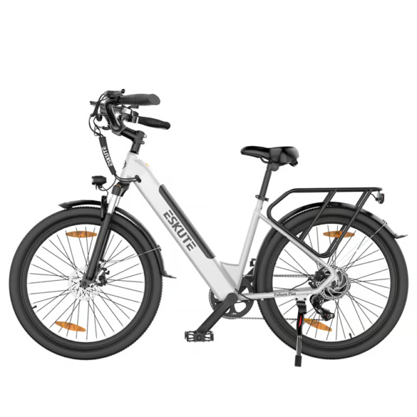 ESKUTE - Vélo électrique de banlieue ESKUTE Polluno Plus 26" Vélo électrique pour adultes Batterie 250W 36V 20Ah-Blanc – Image 2
