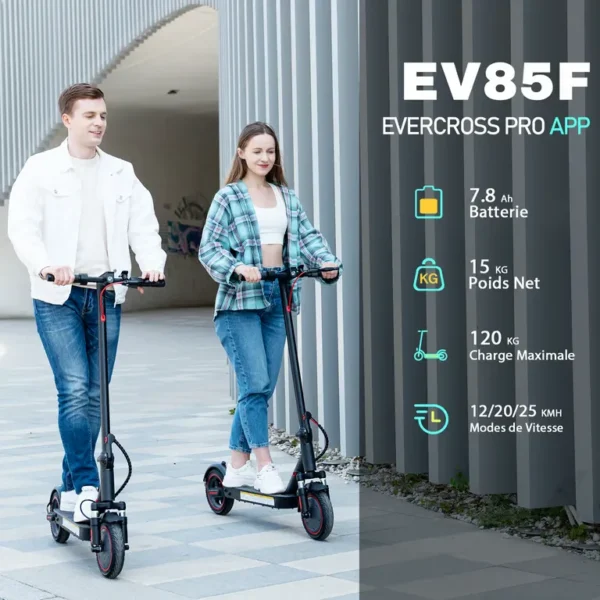 EVERCROSS TECH - Trottinette Électrique Adulte Pliable EV85F avec APP Écran LCD – Image 3