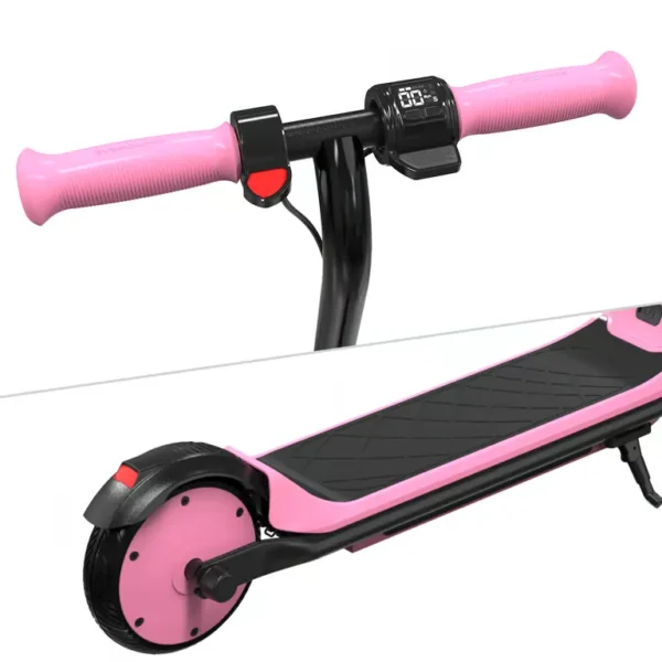 EVERCROSS TECH - Trottinette électrique Enfants 6-12 Ans- E6-Écran LED, Lumières colorés Rose – Image 3