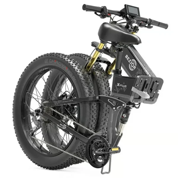 Bezior - Vélo électrique Bezior X-PLUS 26" Fat Tire Vélo de montagne électrique pliable 1500W 48V 17.5Ah – Image 4
