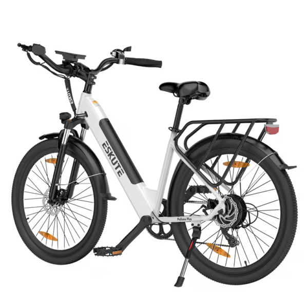 ESKUTE - Vélo électrique de banlieue ESKUTE Polluno Plus 26" Vélo électrique pour adultes Batterie 250W 36V 20Ah-Blanc – Image 3