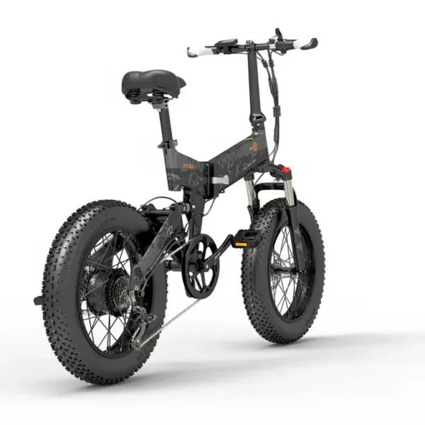 Bezior - Vélo électrique pliable Bezior XF200, batterie 48 V 15 Ah, moteur 1000 W, pneus larges 20 pouces, vélo électrique pour adultes – Image 5