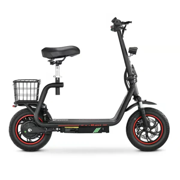 Bogist - Trottinette Électrique BOGIST M5Pro-S - Moteur 500W Batterie 48V 13AH Autonomie 35KM Freins à Disque - Noir Rouge – Image 5