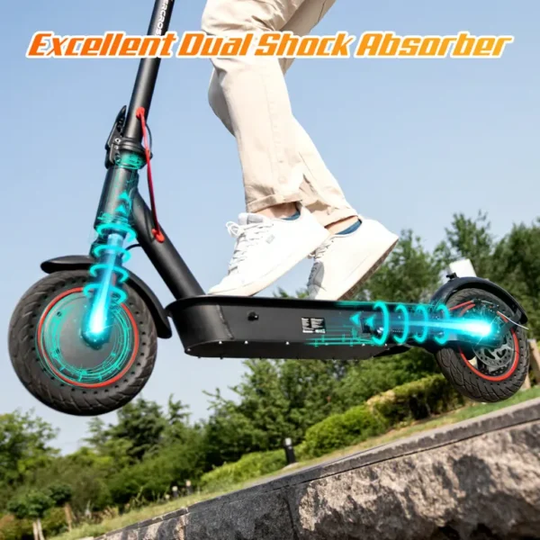 EVERCROSS TECH - EVERCROSS TECH EV10KPRO Trottinette Électrique Pliable 10" Scooter 500W 25KM/H Écran LED Bluetooth APP Cadeau Adolescent Adulte – Image 6