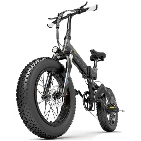 Bezior - Vélo électrique pliable Bezior XF200, batterie 48 V 15 Ah, moteur 1000 W, pneus larges 20 pouces, vélo électrique pour adultes