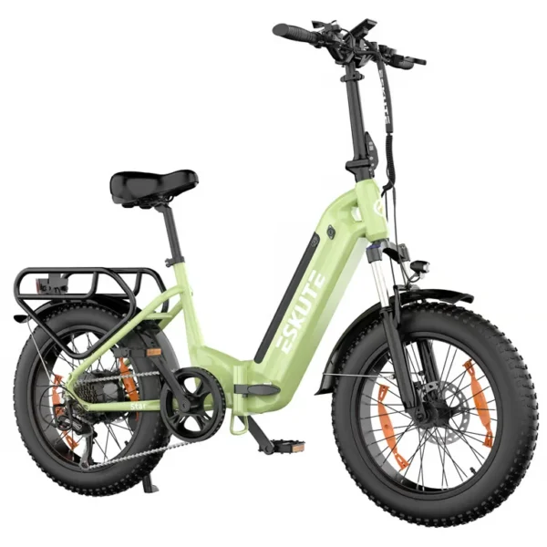 ESKUTE - Vélo électrique pliant ESKUTE Star 20" Fat Tires Mountain Bike 250W 36V 25Ah Batterie-Vert