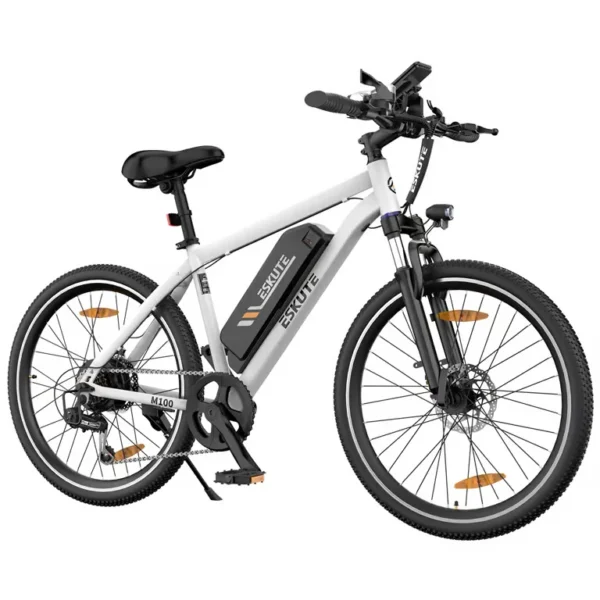 ESKUTE - Vélo électrique ESKUTE M100 27,5" VTT électrique Moteur 250W Batterie 36V 10,4Ah-Blanc – Image 5